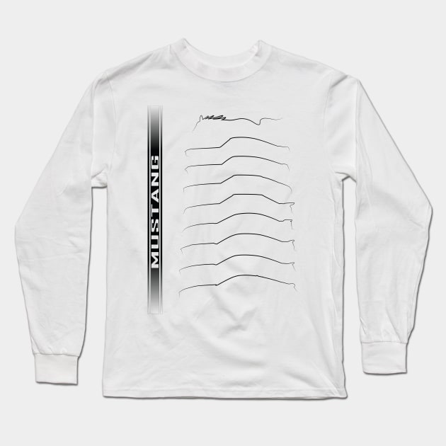 Mustang Generations Long Sleeve T-Shirt by AutomotiveArt